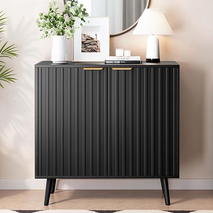 Black丨fluted Panel
