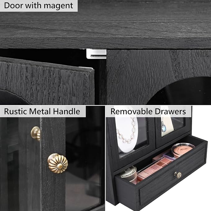 Black With Drawer