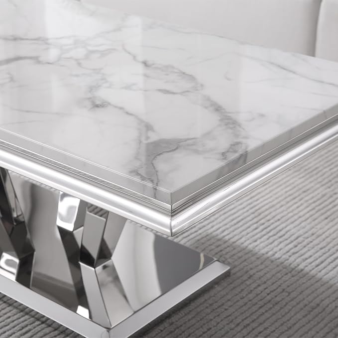 Style4:coffee Table-white&silver