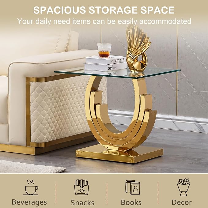 Gold End Table