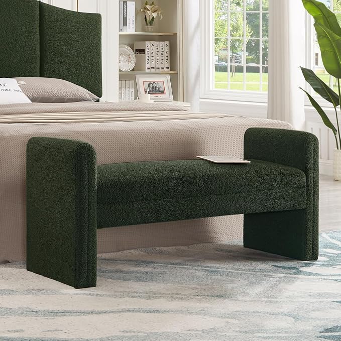 Dark Green Teddy Bench