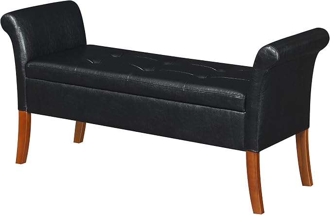 Black Faux Leather