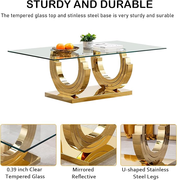 Gold Coffee Table