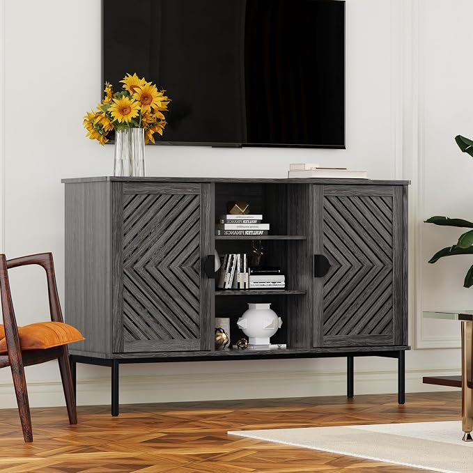 Dark Grey-2 Doors & 3 Shelves