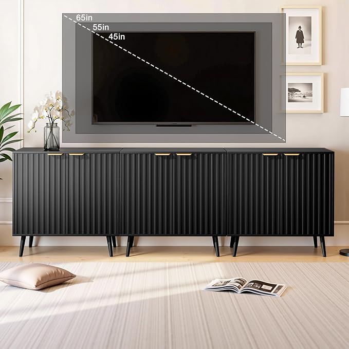 Black丨fluted Panel