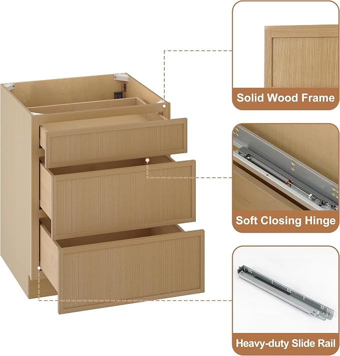 Natural With 3drawers