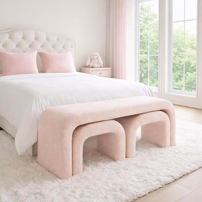 Pink 44''w 3-piece