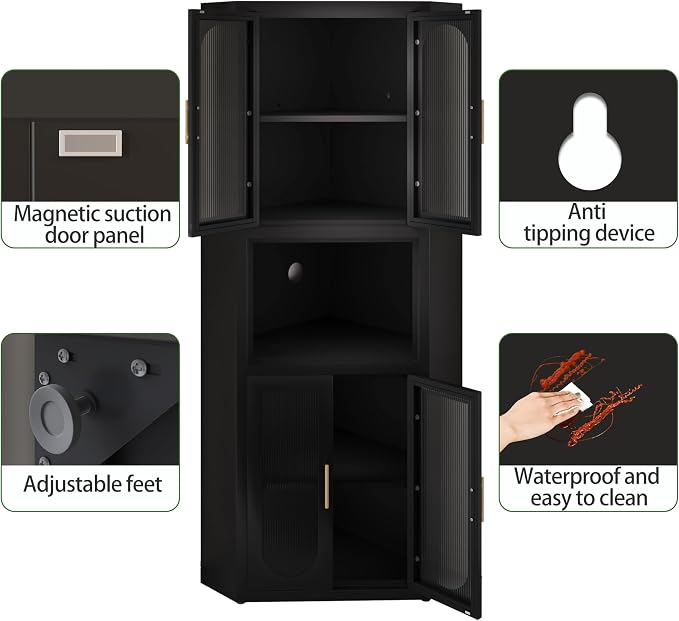 Cornercabinet-black