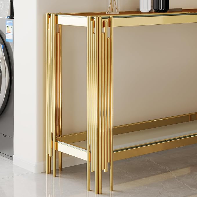 Gold Console Table