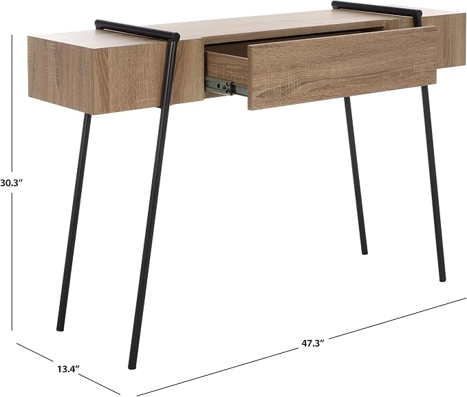 Light Grey Oak/Black