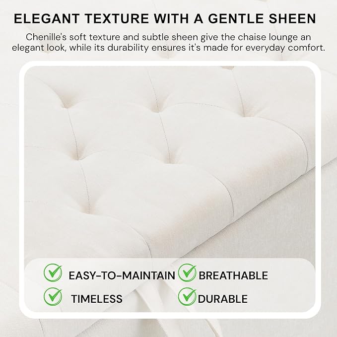 Chenille - Beige 48''w