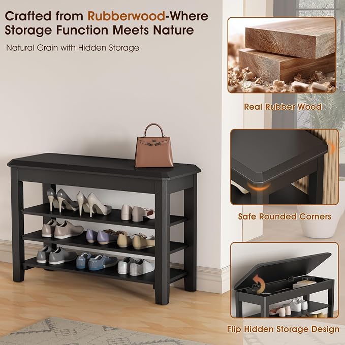 Black-3 Tier(wood)