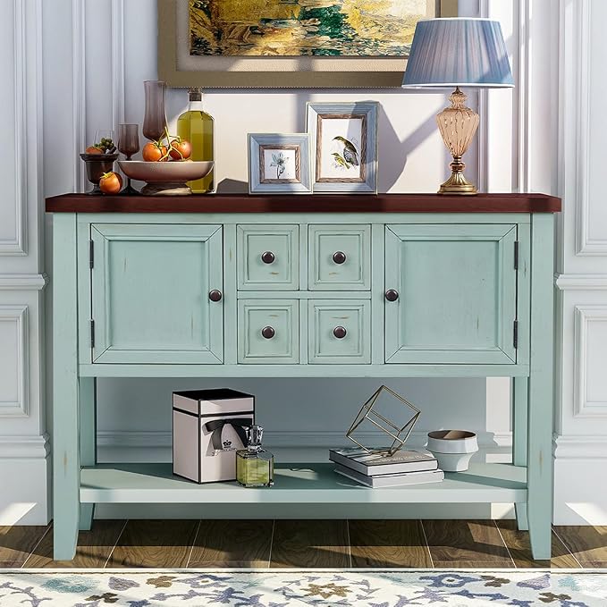 Antique Navy + Wood