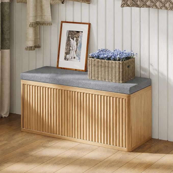 2 Door Oak Sturdy Shoe Bench