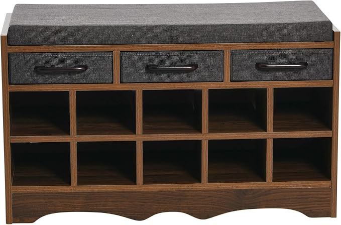Walnut Wood Finish/Grey