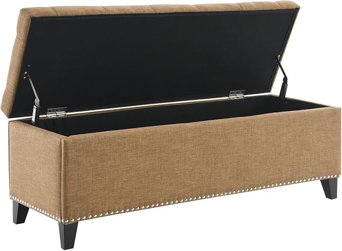 Linen Fabric - Camel 47.5''w