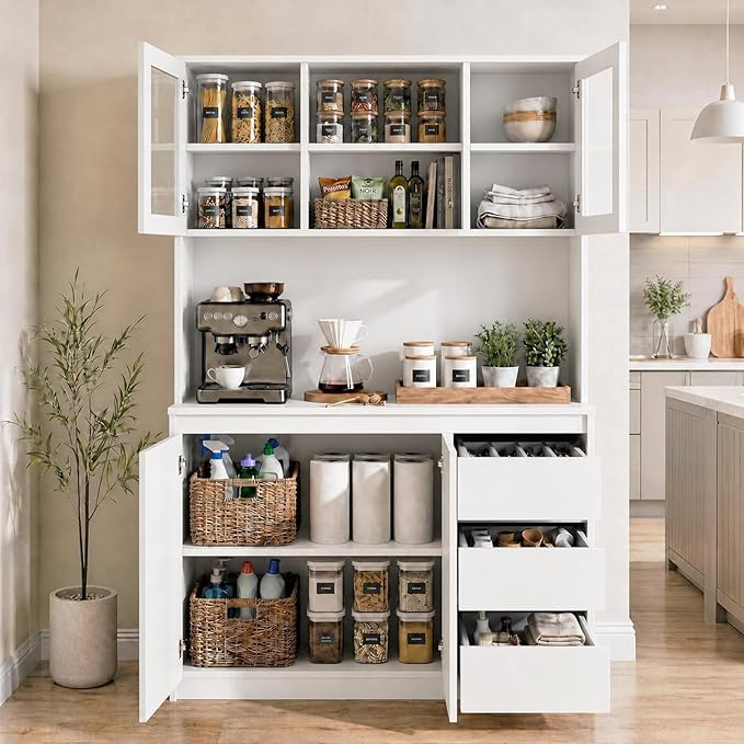 Cream White-dispaly Cabinet