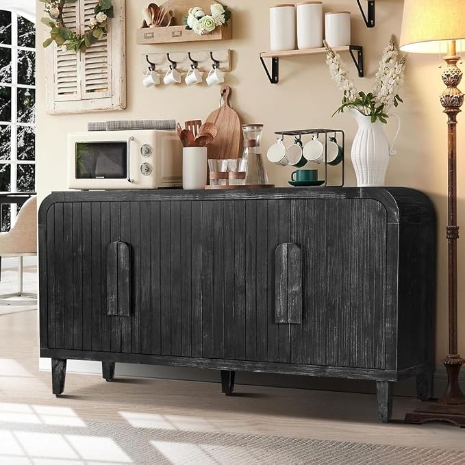 Antique Black + Solid Wood+mdf