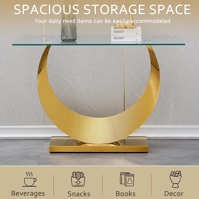 Gold Console Table