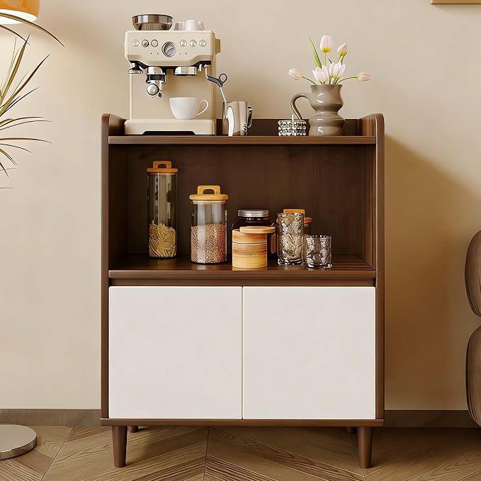 Walnut + White