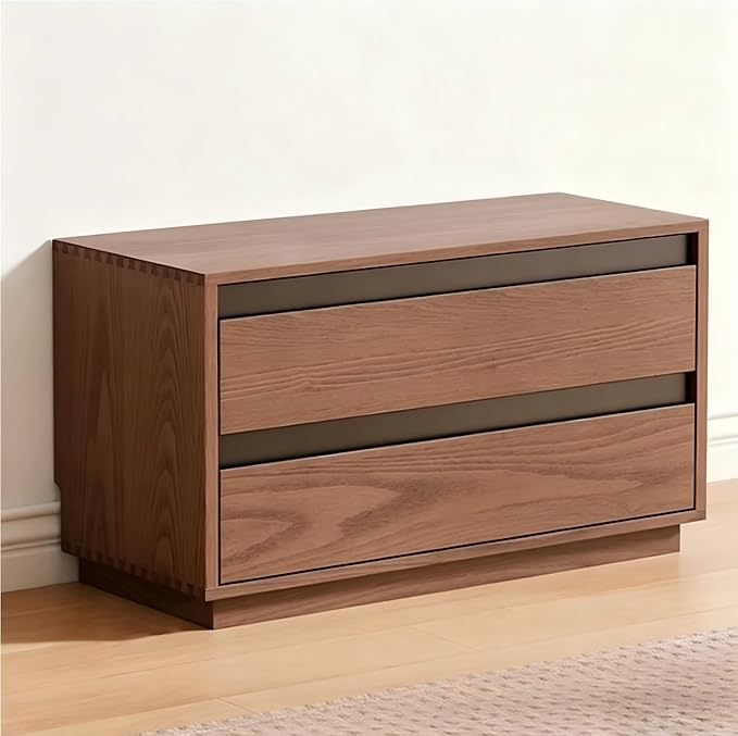 B Double Drawers Walnut