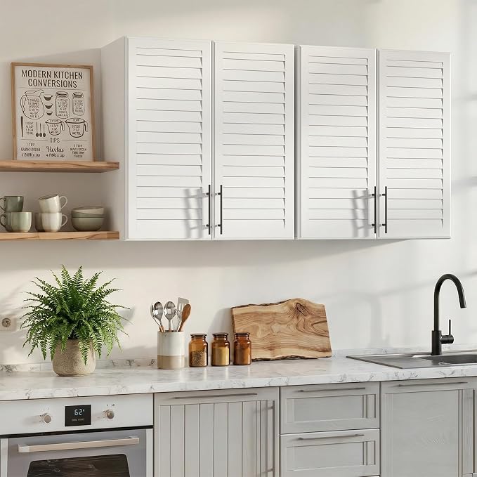 White Louvered