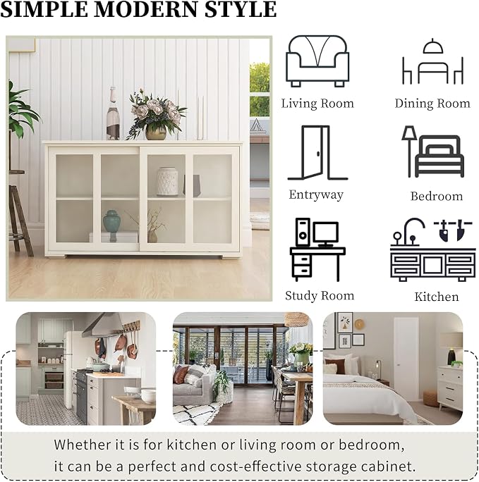 White_slide Doors