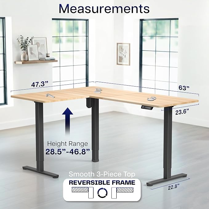 Light Wood Top / Black Frame