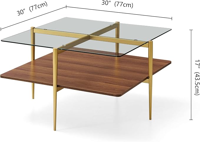Clear & Walnut