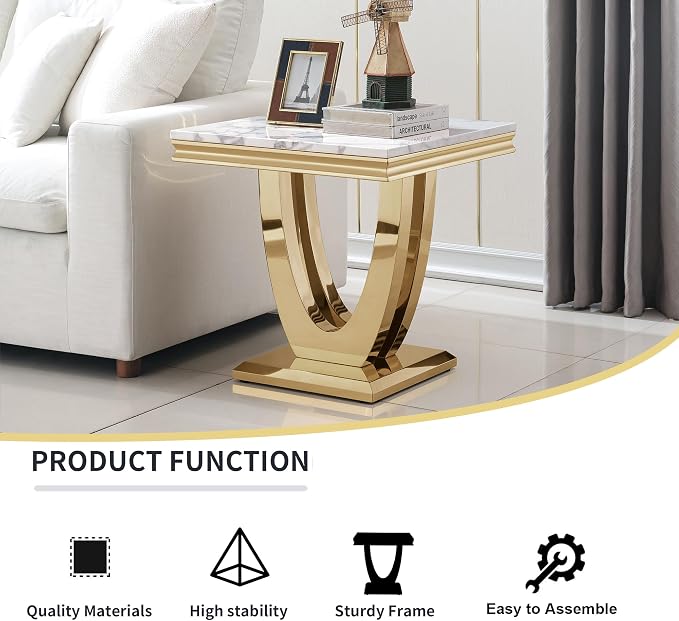 End Table,white&gold-3
