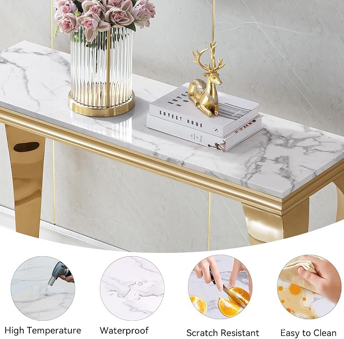 Gold-console Table