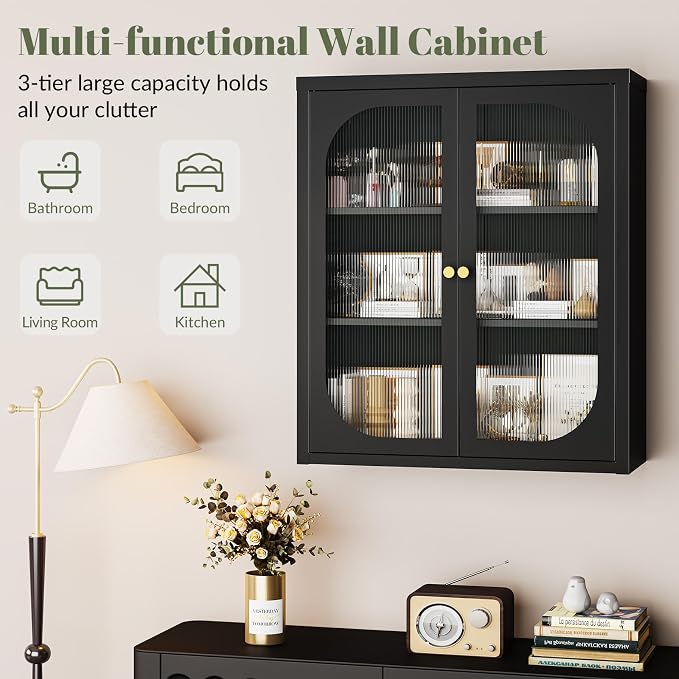Black-tempered Glass Doors