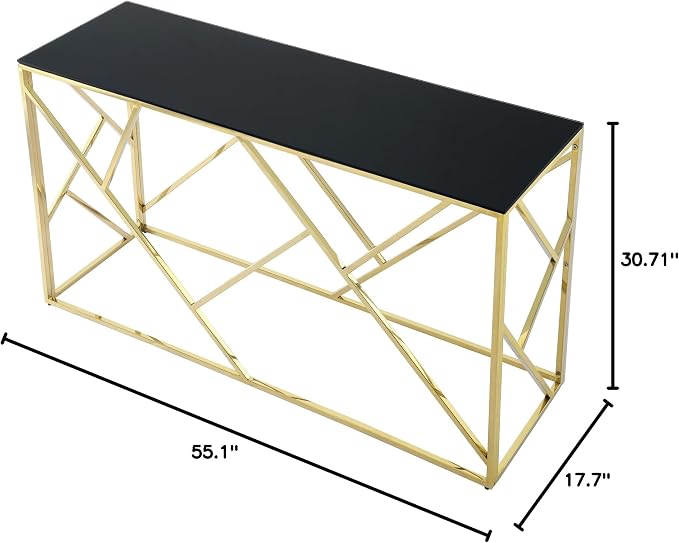 Gold Black - Console Table