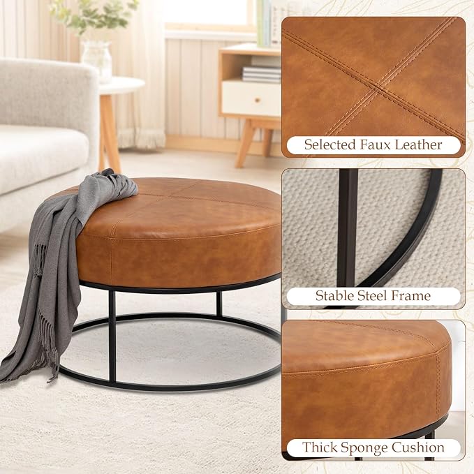 Vintage Brown-round