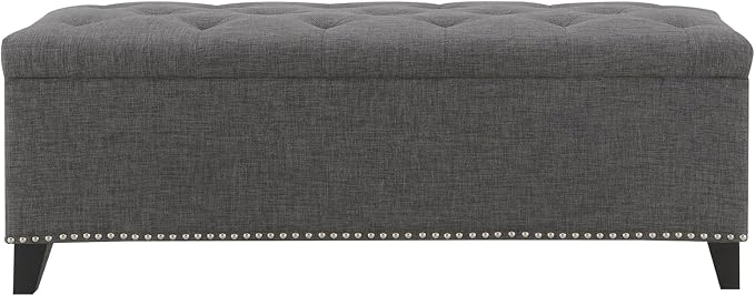 Linen Fabric - Dark Grey 47.5''w