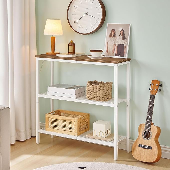 Walnut + White