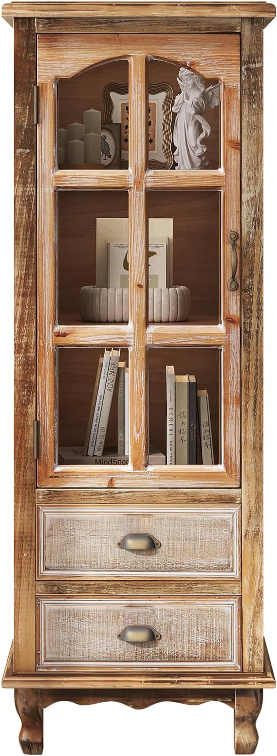 Glass Door- Antique Natural