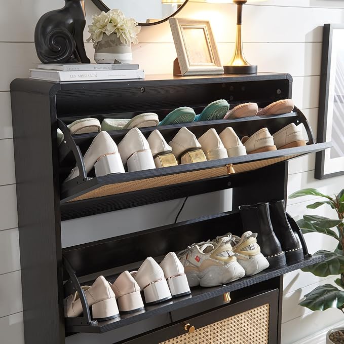 3 Flip Drawers-black