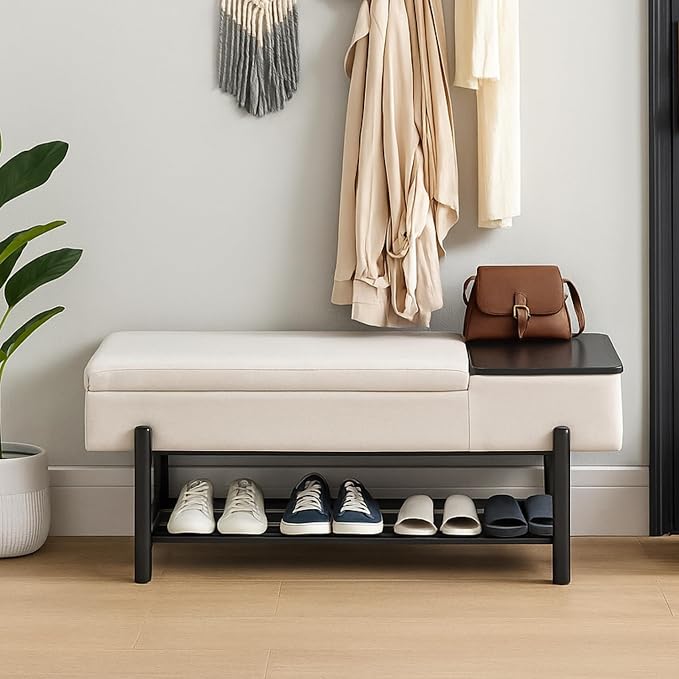 Flip-top Storage: Black