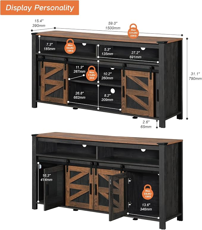Antique Black & Brown