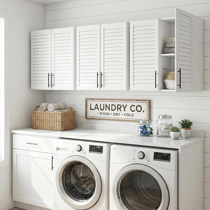 White Louvered