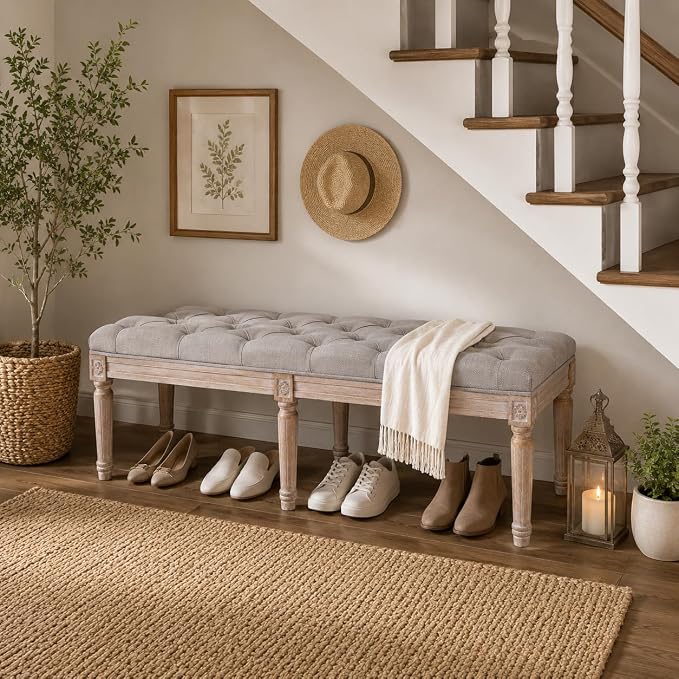 B- Dining Bench; Grey