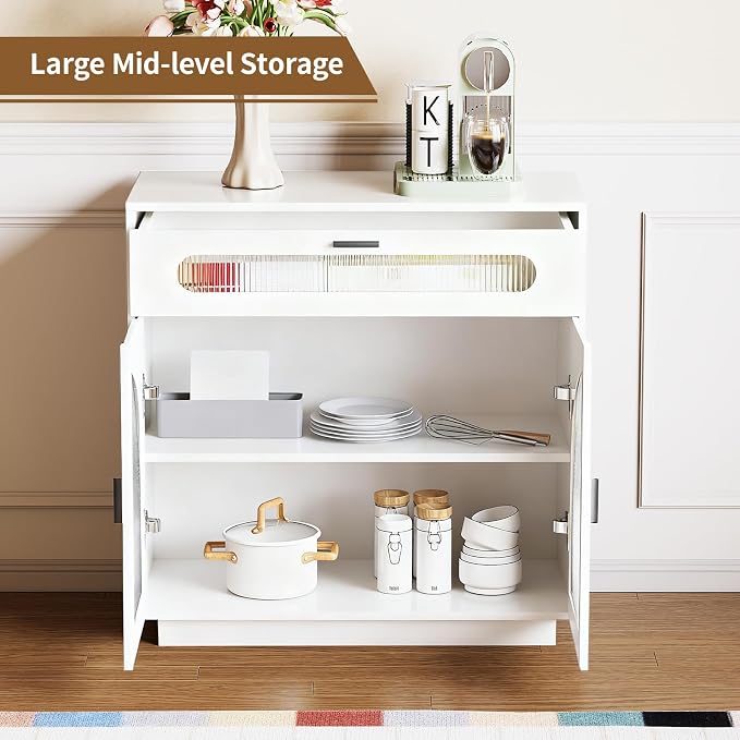 Sideboard W/Drawers_white