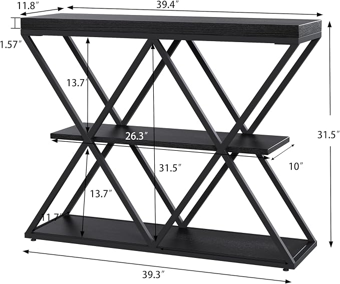 Black + X-shaped