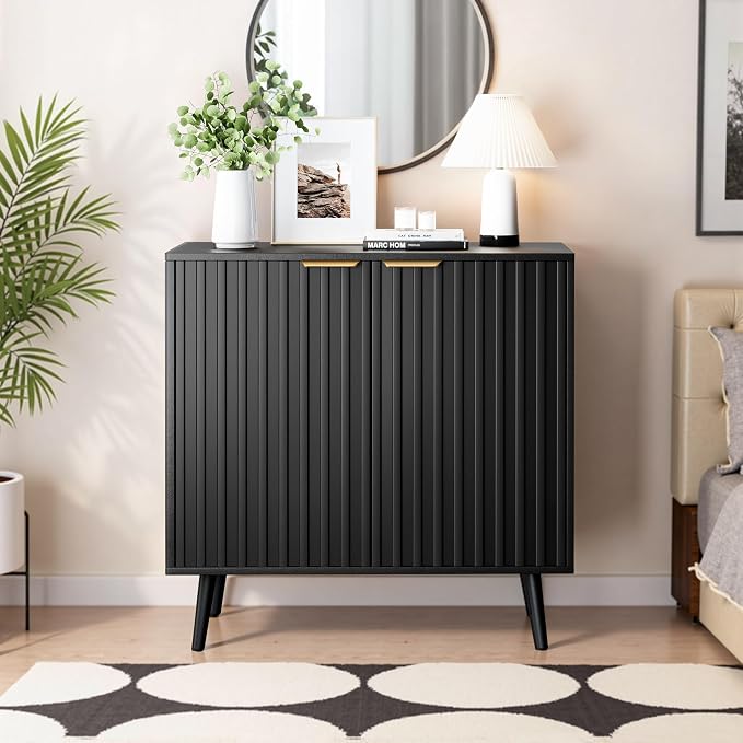 Black丨fluted Panel
