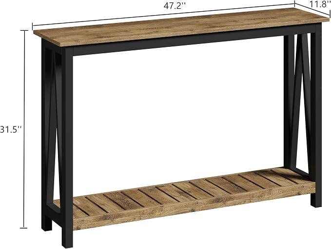 Rustic Oak & Black
