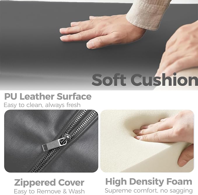 Bench+dark Gray Cushion