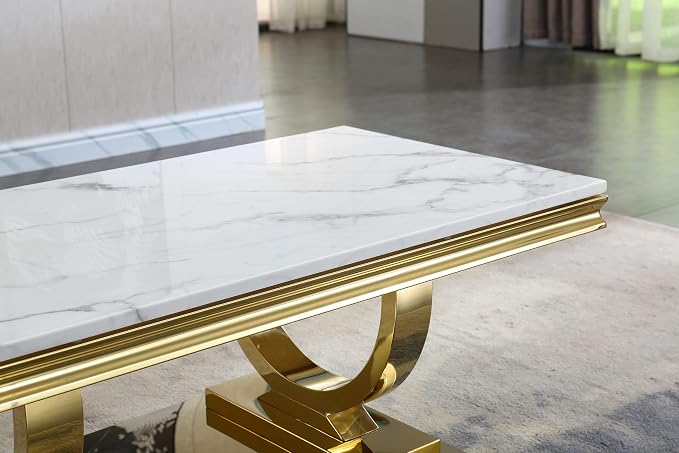 White & Gold - Coffee Table