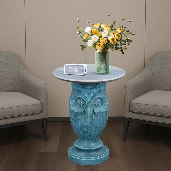 15 Owl - Geometric Teal