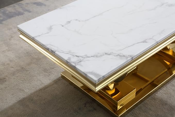 White & Gold - Coffee Table